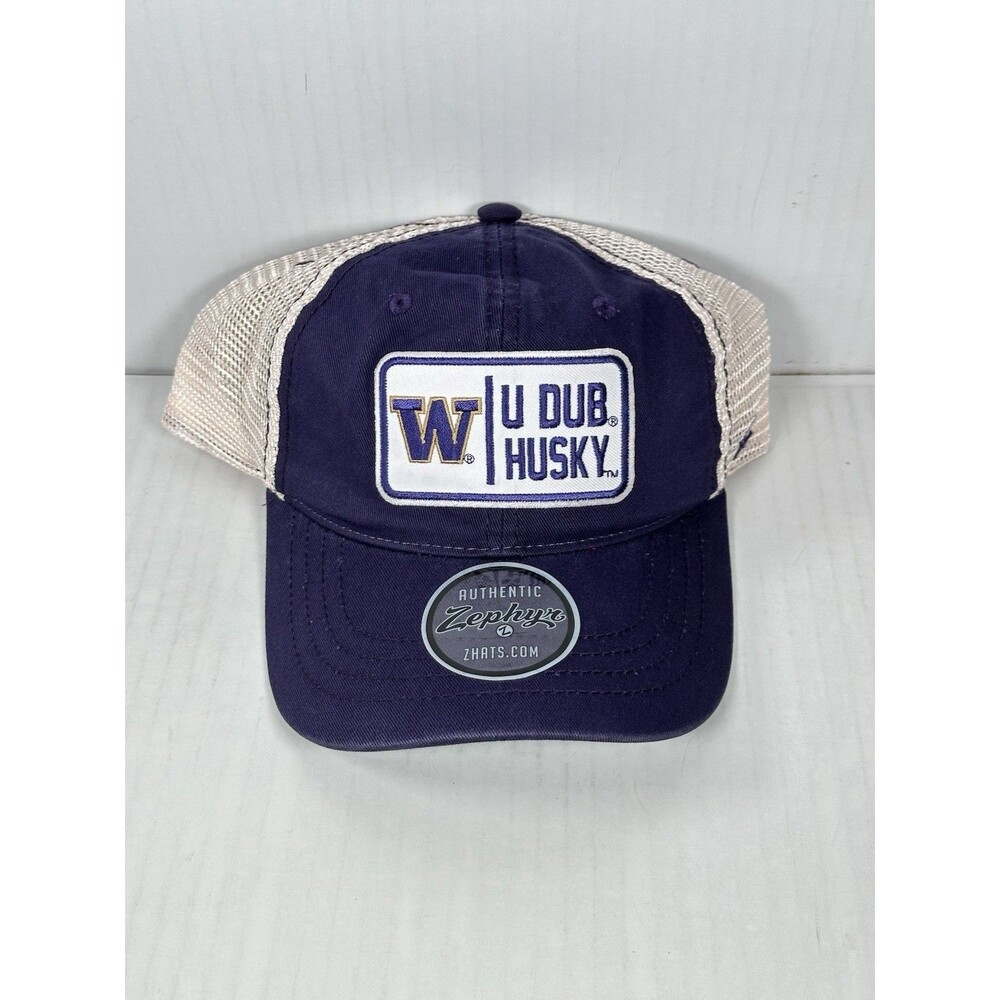 Officially Licensed Washington Huskies U Dub Authentic Zephyr SnapBack Hat Cap